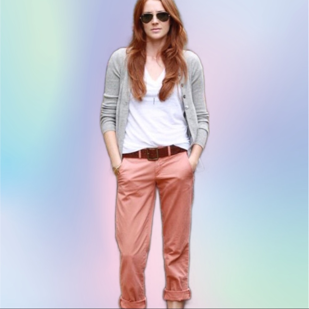 NWOT Talbots Dusty Rose boyfriend Chinos
